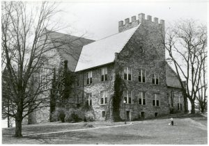 Old Library, exterior, March 1953