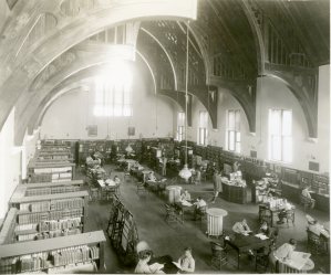 Old Library, interior, 1930
