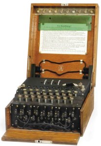 A three-rotor German Enigma Machine