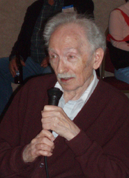 Jack Good at his 90th birthday celebration, 2006.