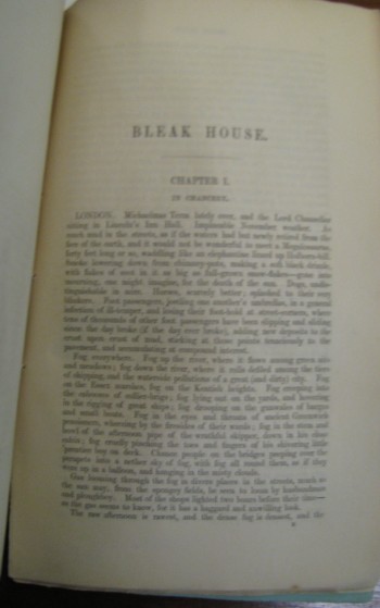 First page of volume I from Bleak House.