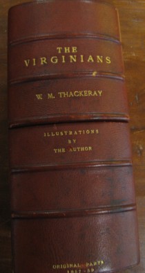 Custom case for Thackeray's The Virginians.