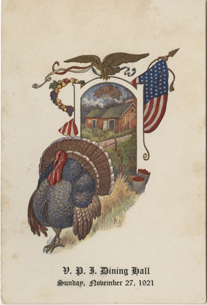 1921 Thanksgiving Menu