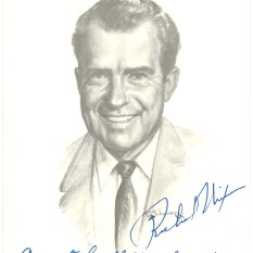 Program of Pres. Richard M. Nixon's 1969 presidential inauguration, insert