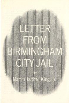 Cover, Letter from Birmingham City Jail by Dr. Martin Luther King, Jr., May 1963, from Bishop Marmion Papers