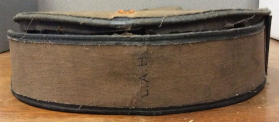 L.A.H. initials on banjo case, c1924