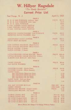 with April 1923 price list